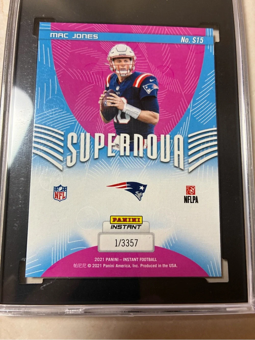 Mac Jones Supernova Rookie Football Card